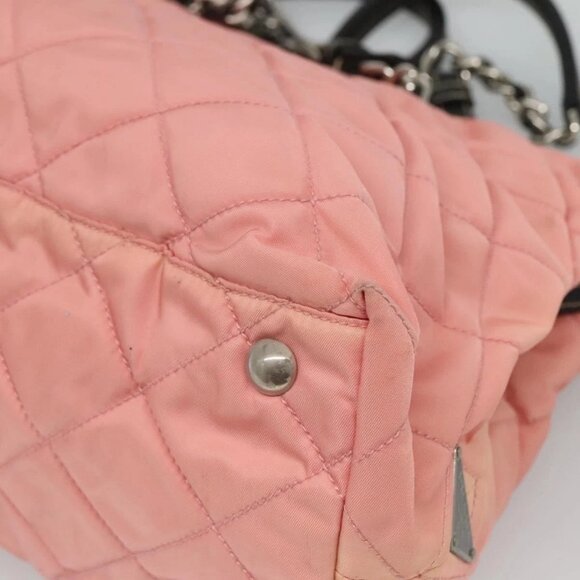 PRADA Chain Shoulder Bag Nylon Pink Silver Auth 125615 - Picture 5 of 16
